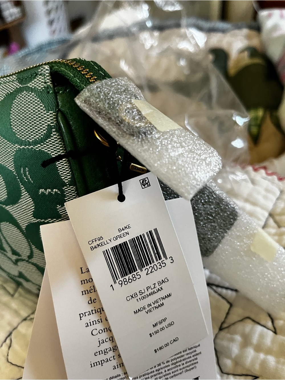 Coach X Braindead Green Plaza Bag. - Picture 4 of 16